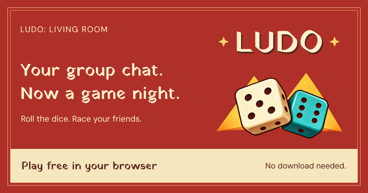 LUDO Flash Battles: YOUR GROUP CHAT. NOW A GAME NIGHT.